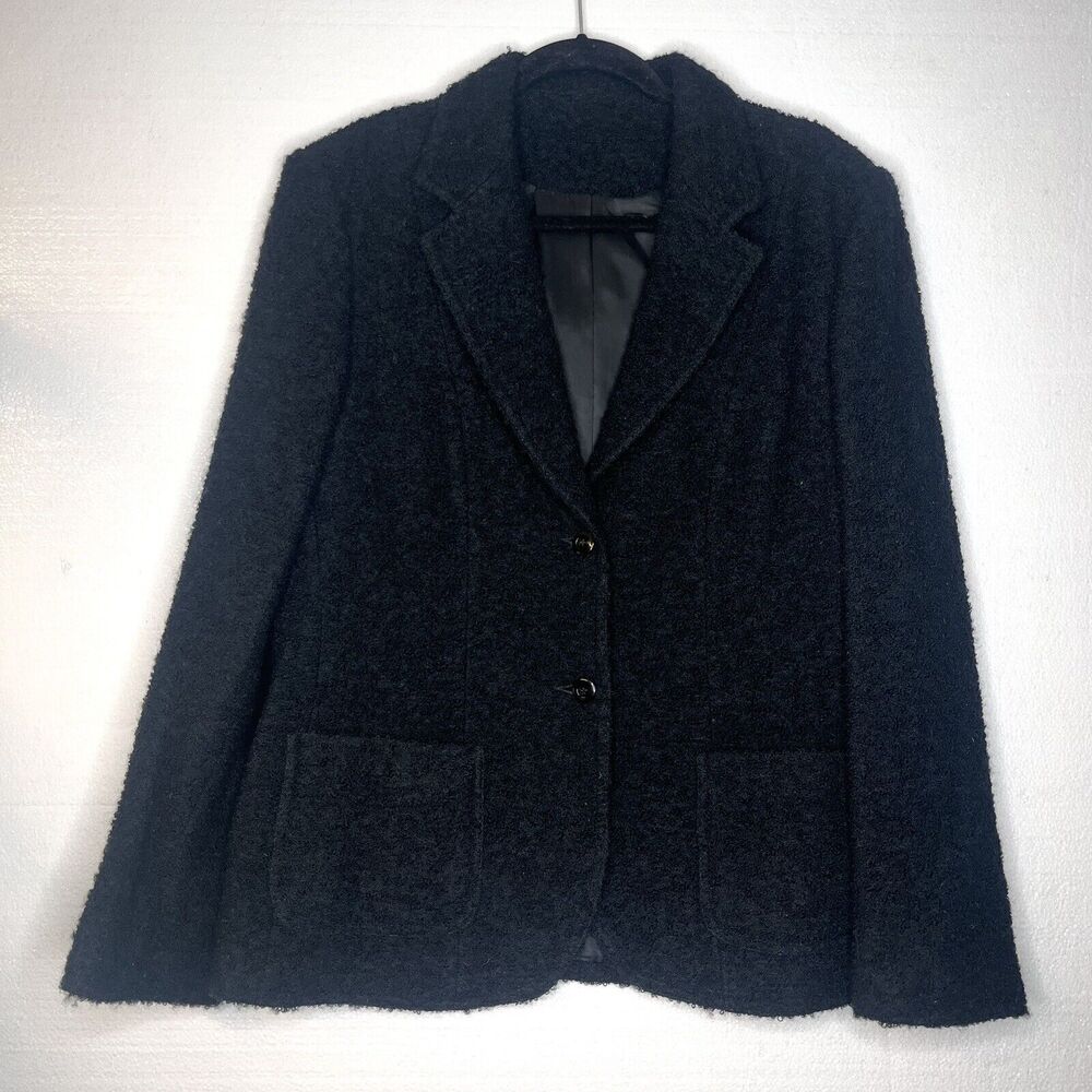 Renlyn by GL Vintage Black Wool 2 Button Blazer Jacket size 20x27